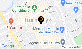 Mapa de Gobierno Regional Junín en Huancayo