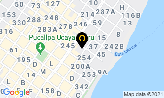 Mapa de Gobierno Regional Ucayali en Pucallpa