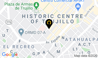 Mapa de Hostal Solari Trujillo en Trujillo