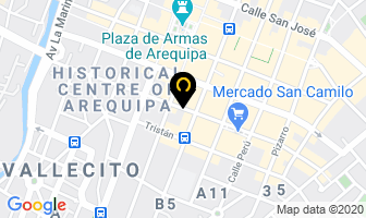 Mapa de Hotel Casa Consuelo en Arequipa