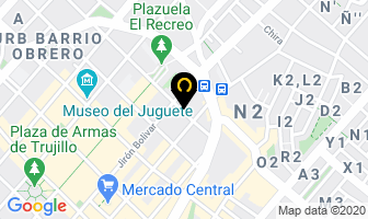 Mapa de Hotel Recreo en Trujillo