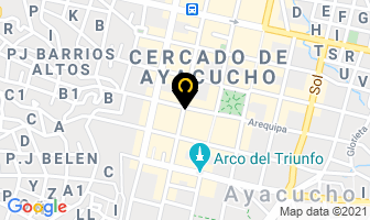 Mapa de Hotel Universo en Ayacucho