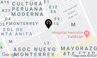 Mapa de Industria MetÁlica Bullon en Santa Anita