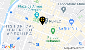 Mapa de La Compañia Gral. Moran en Arequipa