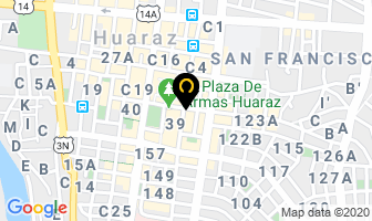 Mapa de Lavanderia Liz en Huaraz