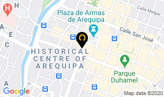 Mapa de Los Andes Bed & Breakfast en Arequipa