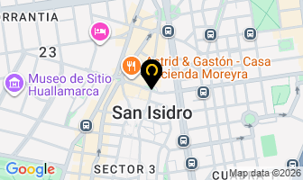 Mapa de Miraflores en San Isidro