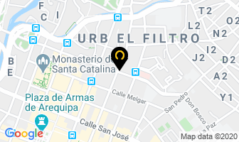 Mapa de Mishka Cafe-Restaurant en Arequipa
