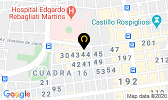 Mapa de Mobiliarios Clínicos Asencio en Lima