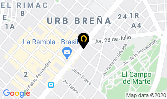 Mapa de Ortopedia Pro Infirmis en Provincia De Lima