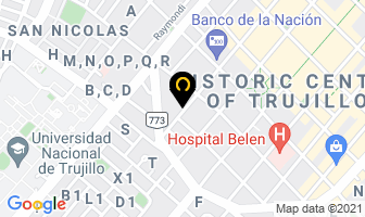 Mapa de Paraiso Hoteles en Trujillo