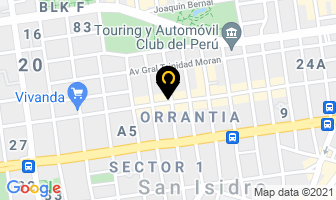 Mapa de Pardo's Chicken en San Isidro