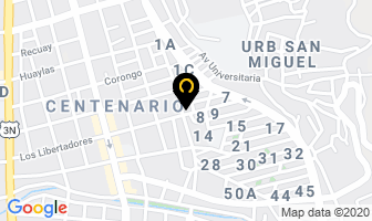 Mapa de Pollos Broaster G&n en Huaraz