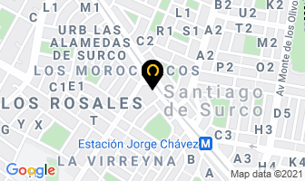 Mapa de Servicio De Taxi En Lima en San Borja