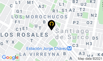 Mapa de Servicio De Taxi En Lima en San Borja