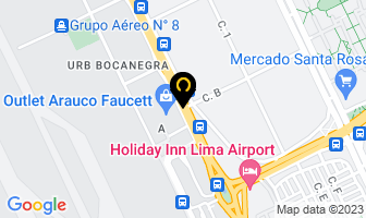 Mapa de Taxi Aeropuerto Jorge Chavez Lima/Peru en Lima