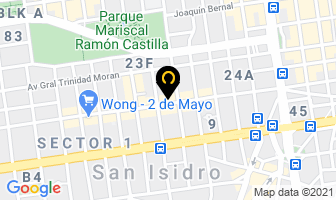 Mapa de Tg Laser Oftalmica en San Isidro