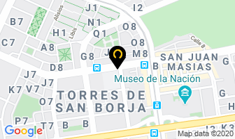 Mapa de Toldos Infantiles Romero en San Borja