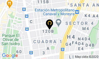 Mapa de V&g Consulting S.a.c. en San Isidro