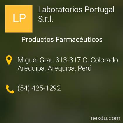 Laboratorios Portugal S R L En Arequipa Telefonos Y Direccion