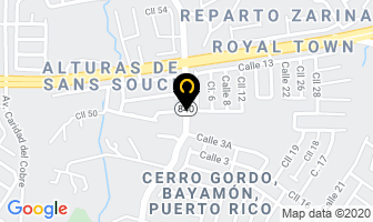 Mapa de Auto Servicios Jireh en Bayamón