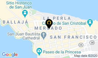 Mapa de Baru Restaurante en San Juan