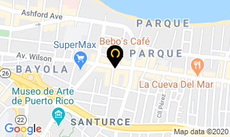 Mapa de Bebo`s Cafe en San Juan