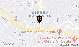 Mapa de Cabrera Auto Parts en Bayamón