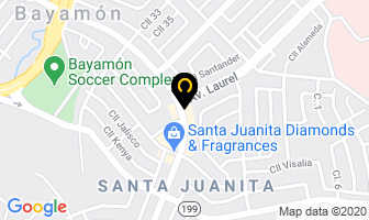 Mapa de Caribbean Clinical Laboratory en Bayamón