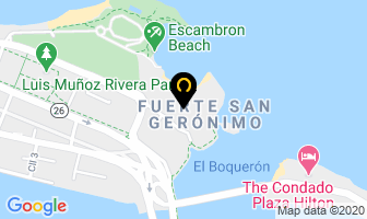 Mapa de Caribe Hilton en San Juan