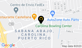 Mapa de Carolina Bowling Center en Carolina