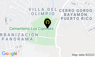 Mapa de Cementerio Los Cipreses Memorial Park en Bayamón