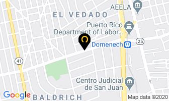 Mapa de Domenech Hearing Center en San Juan