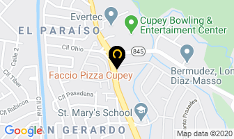 Mapa de Faccio Pizza en San Juan