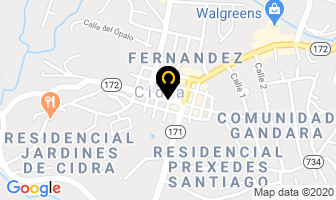 Mapa de Farmacia Del Carmen en Cidra