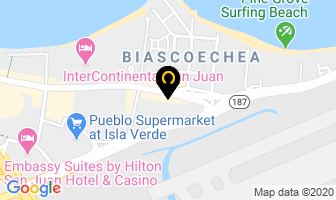 Mapa de Hamton Inn And Suites en San Juan
