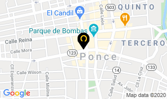 Mapa de Hotel Belgica en Ponce