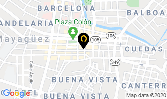 Mapa de Hotel Colonial en Mayagüez