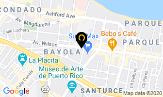 Mapa de Hotel Iberia en San Juan