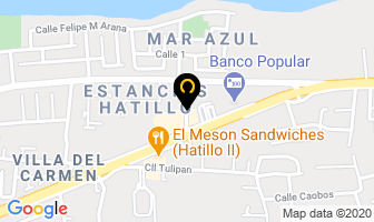 Mapa de Hotel Rosa Del Mar en Hatillo
