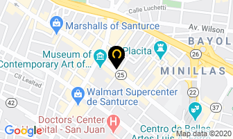 Mapa de Investigaciones O.s.c. Inc en Santurce
