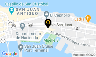 Mapa de Juan E Hernandez Inc en San Juan