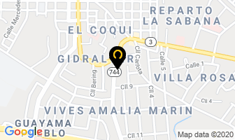 Mapa de Las Casitas Grill en Guayama