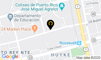 Mapa de Milestone Communications en San Juan