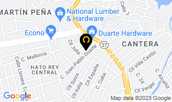 Mapa de Optica Duarte en San Juan