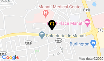 Mapa de Puerto Rico Prosthetics en Manatí