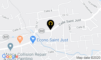 Mapa de Saint Just Auto Center en Carolina