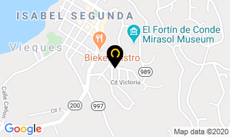 Mapa de Tropical Guest House en Vieques