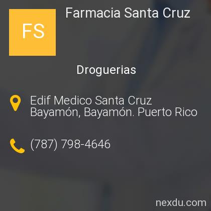 Farmacia Santa Cruz en Bayam n Tel fonos y Direcci n