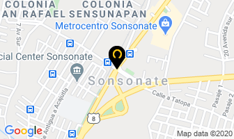 Mapa de Auto Vidrios Y Espejos La Fe en Sonsonate